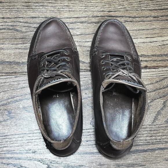 Vintage EASTLAND Brown Leather Peasant Shoe Moccasin Bootie Women’s 7 M - Picture 6 of 8